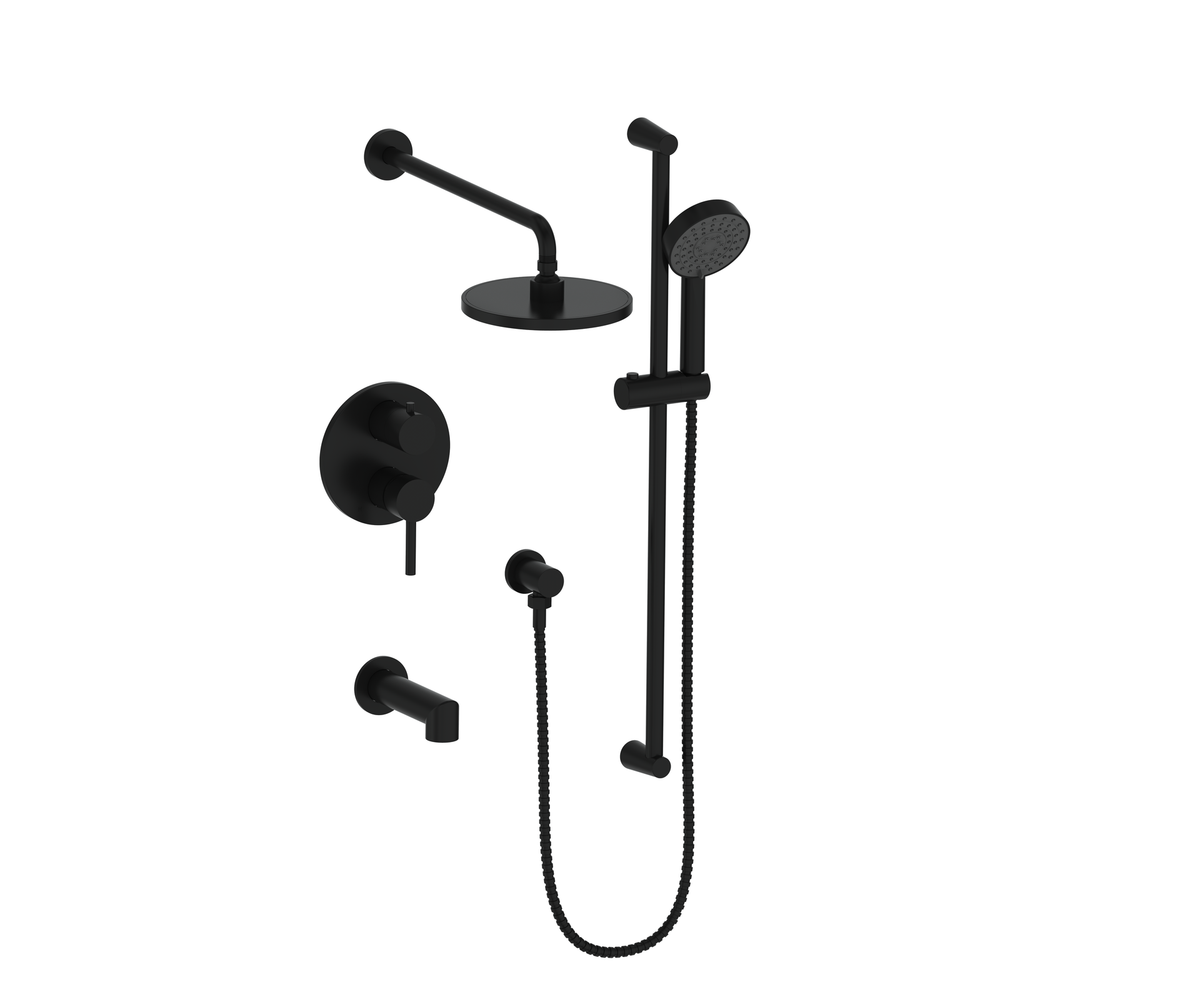 Vogt Worgl 3-Way PB Shower Kit - Matte Black