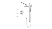 Vogt Worgl 3-Way TH Shower Kit with Body Jets - Chrome