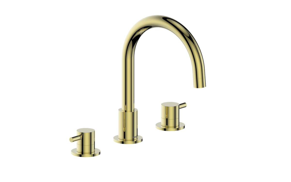 Vogt Worgl 8" C.C. Faucet with Pop-up - Brushed Gold