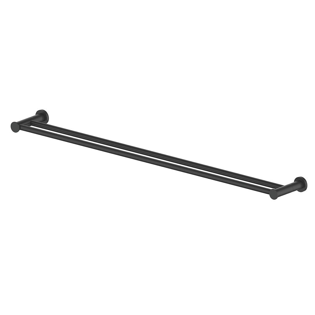 Vogt Worgl Double Towel Bar - Matte Black