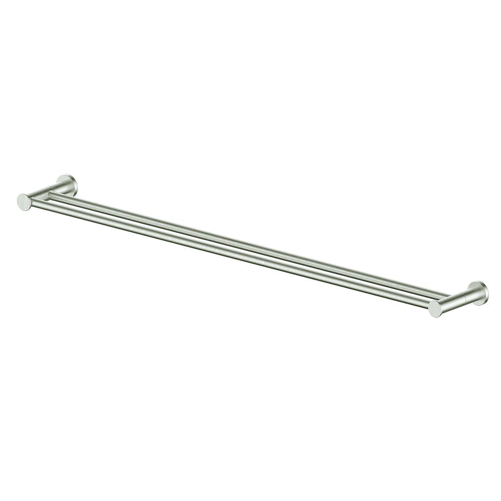 Vogt Worgl Double Towel Bar - Brushed Nickel