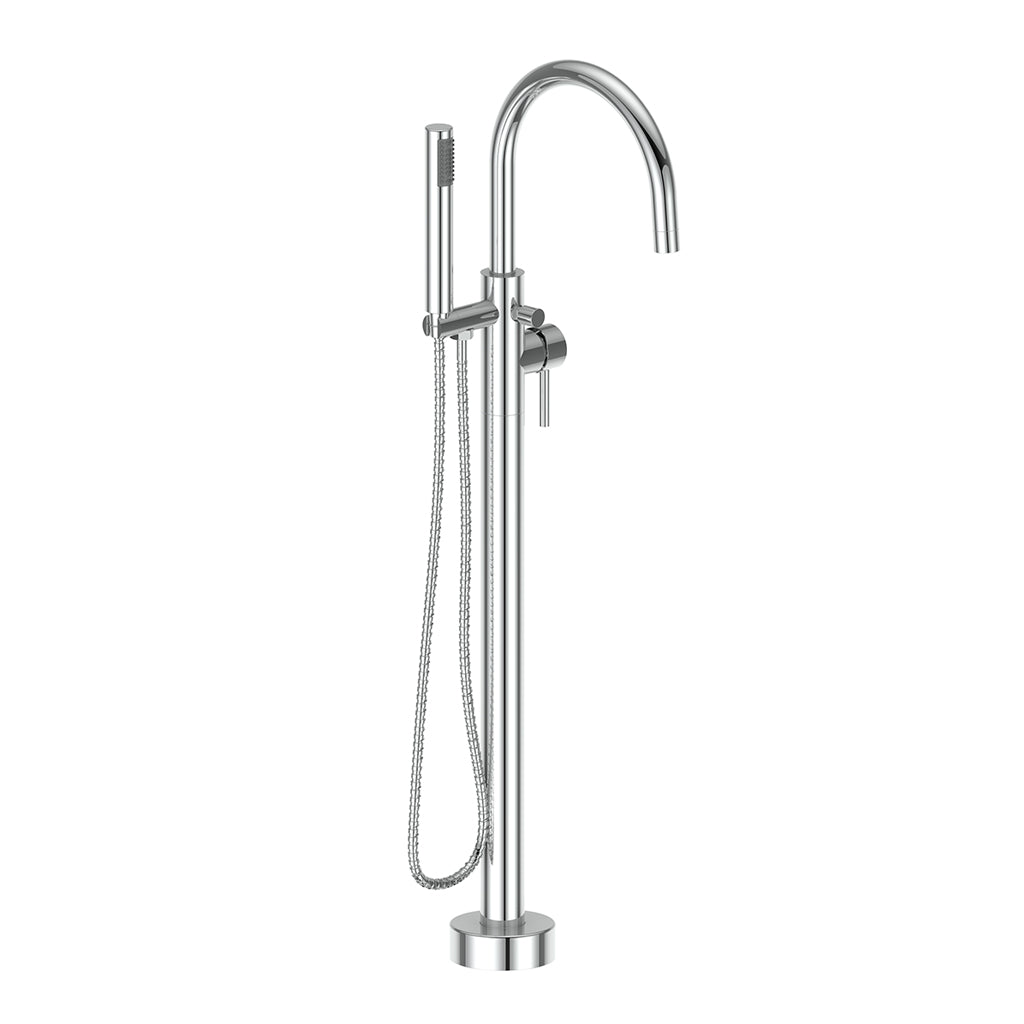 Vogt Worgl Floor Mount Tub Filler - Chrome