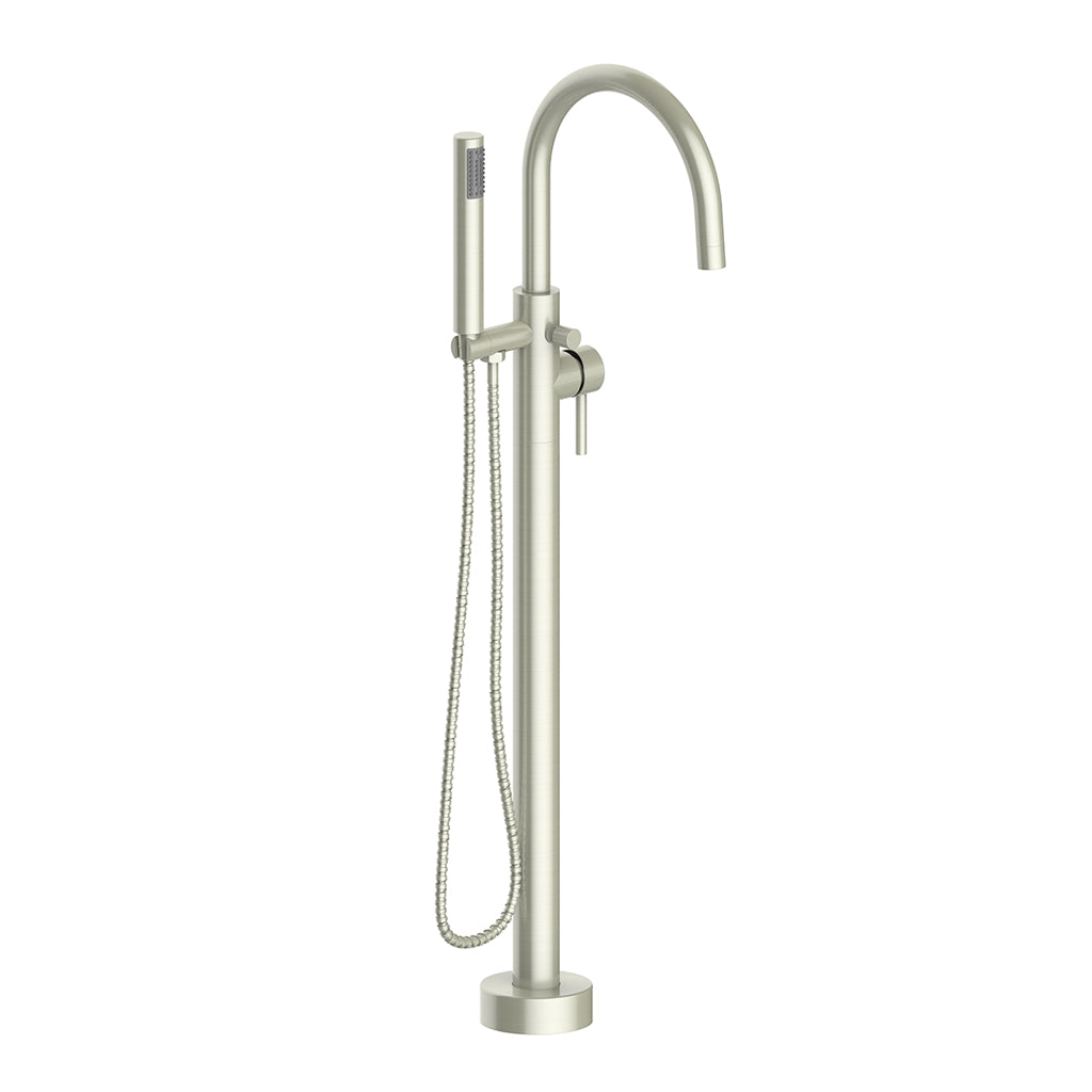 Vogt Worgl Floor Mount Tub Filler - Brushed Nickel