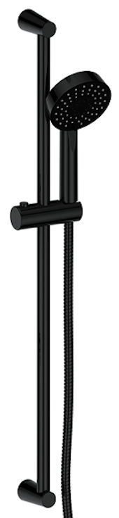 Vogt Worgl Sliding Shower Bar with Hand Shower - Matte Black