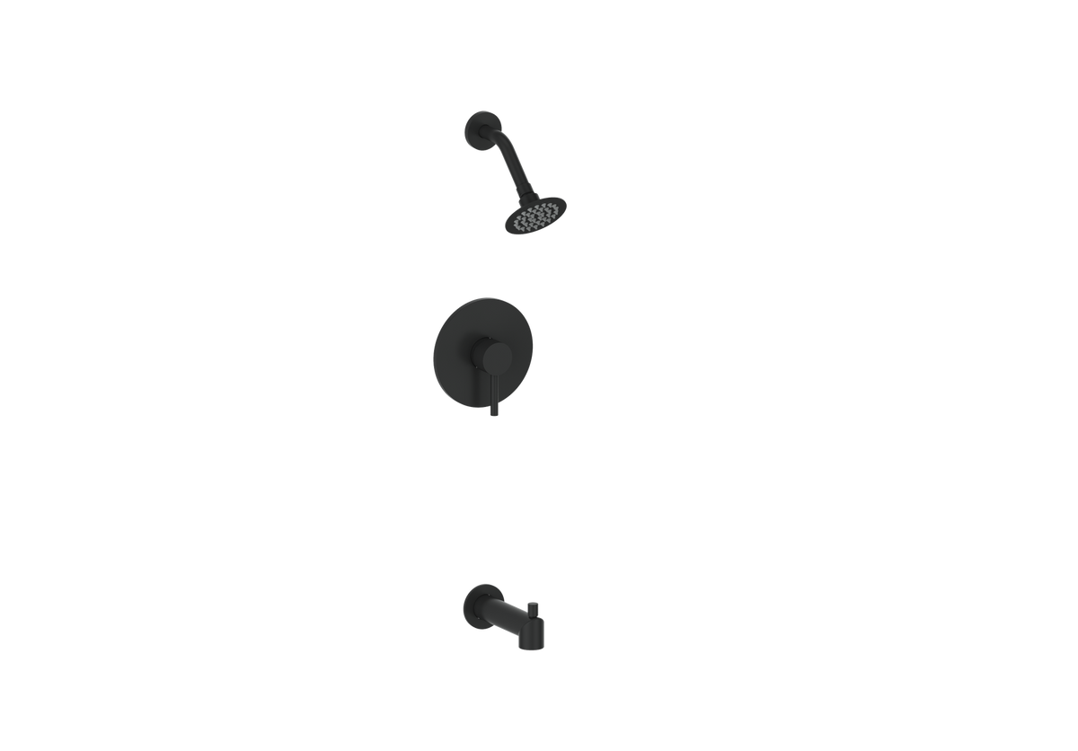 Vogt Worgl Trim for 1-Way PB Shower Kit - Matte Black
