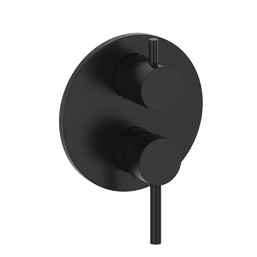 Vogt Worgl Trim for 2-Way PB Valve - Matte Black