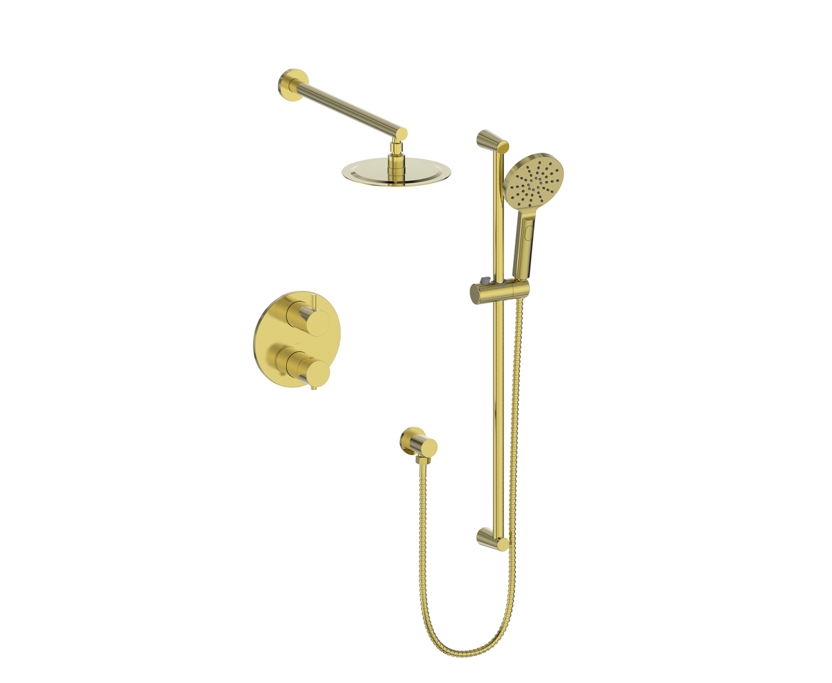 Vogt Worgl Trim for 2-Way TH Shower Kit - Brushed Gold
