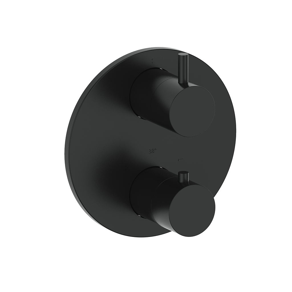 Vogt Worgl Trim for 2-Way TH Valve - Matte Black