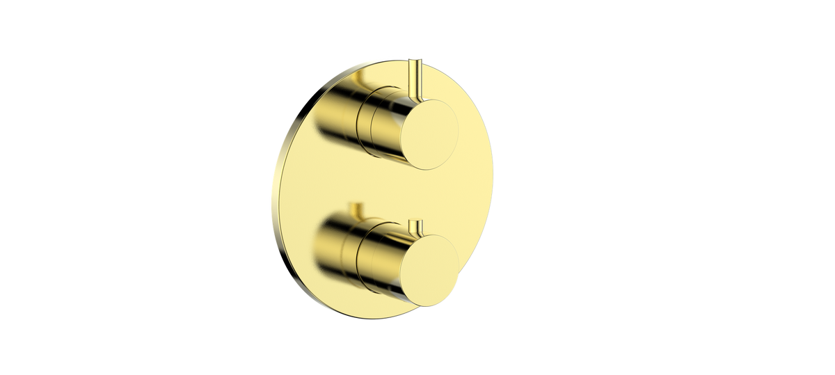Vogt Worgl Trim for 2-Way TH Valve - Brushed Gold