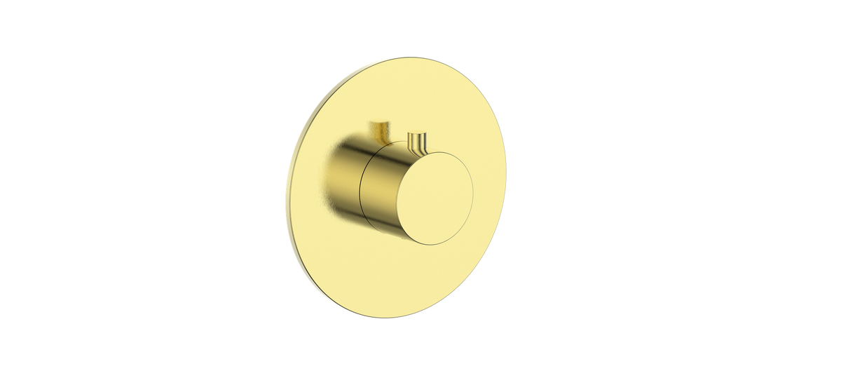 Vogt Worgl Trim for 3/4" High-Flow TH Valve - Brushed Gold