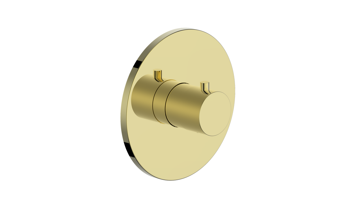 Vogt Worgl Trim for 3/4" TH Valve - Brushed Gold