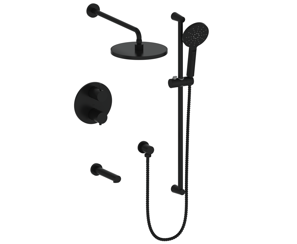 Vogt Worgl Trim for 3-Way TH Shower Kit - Matte Black