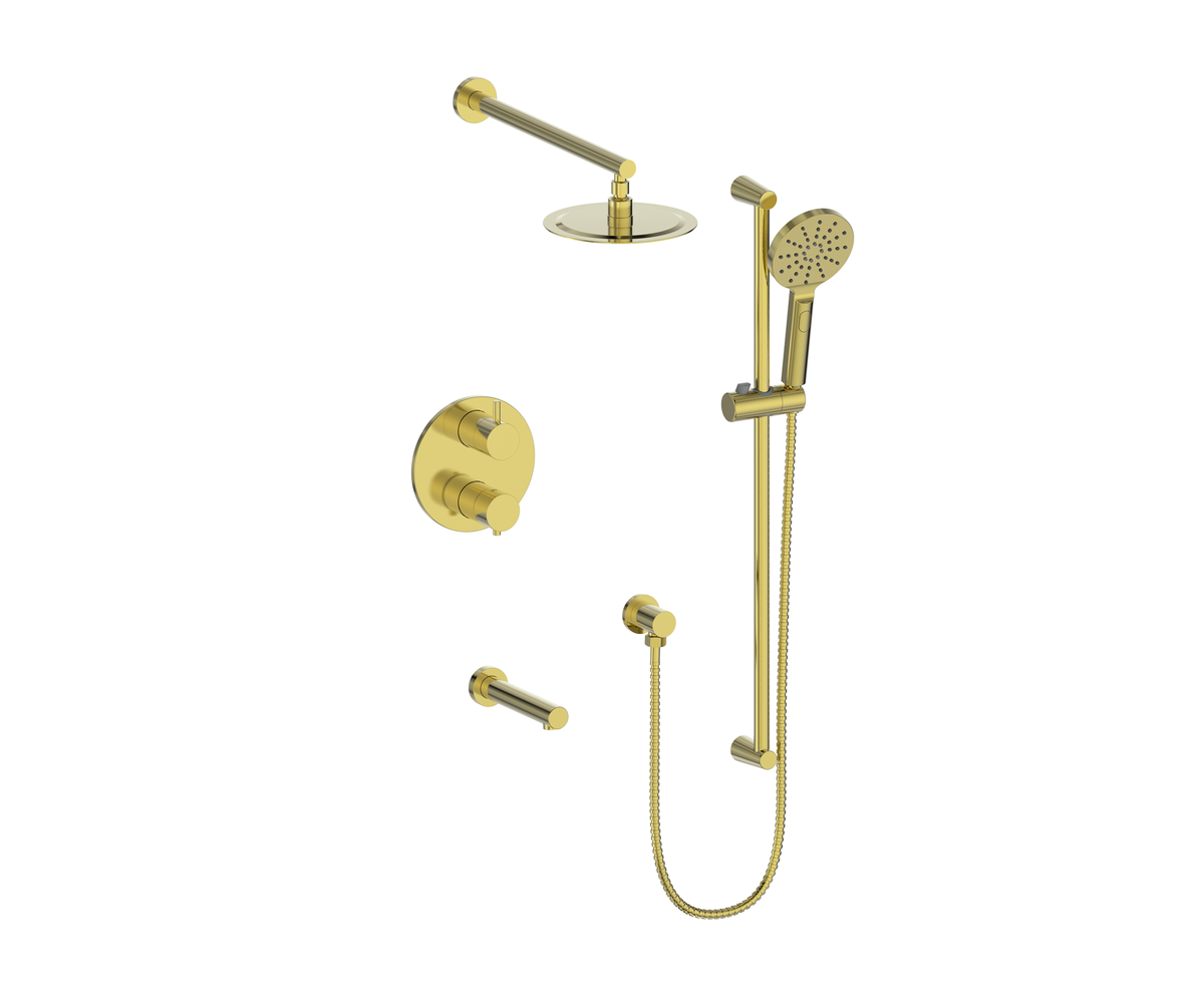 Vogt Worgl Trim for 3-Way TH Shower Kit - Brushed Gold