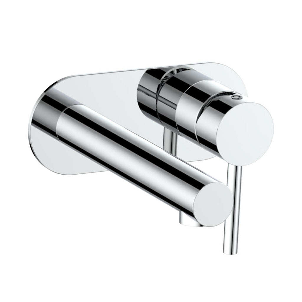 Vogt Worgl Wall Mount Lavatory Faucet with Single Plate - Chrome