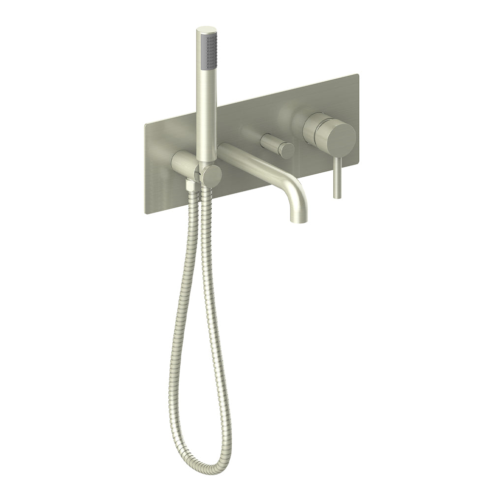 Vogt Worgl Wall Mount Tub Filler - Brushed Nickel