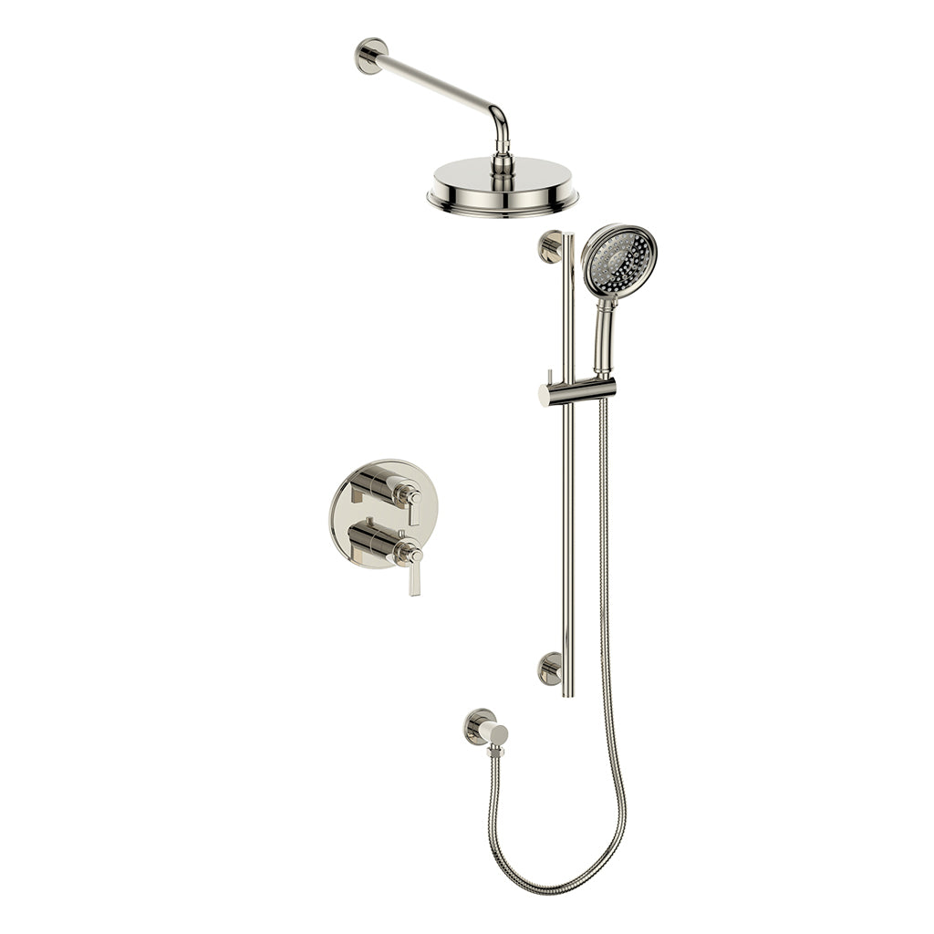 Vogt Zehn 2-Way TH Shower Kit - Lever Handle (Z1) / Polished Nickel