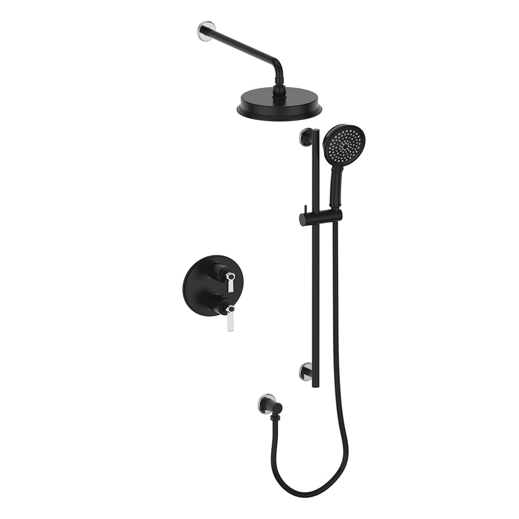 Vogt Zehn 2-Way TH Shower Kit - Lever Handle (Z1) / Chrome/Matte Black