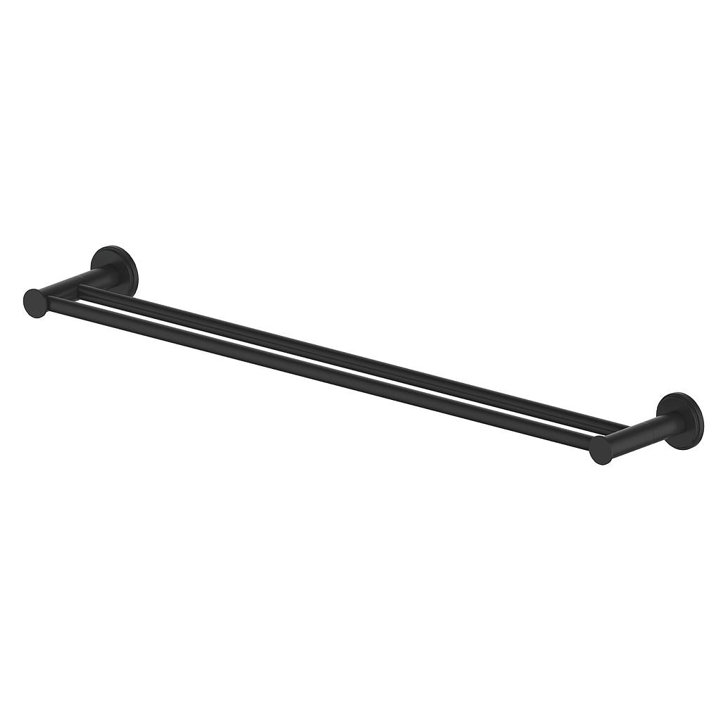Vogt Zehn 24" Double Towel Bar - Matte Black