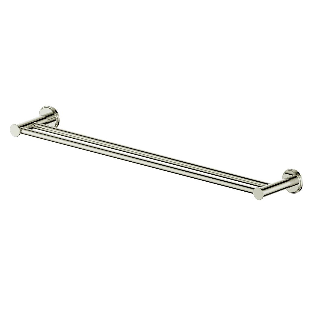 Vogt Zehn 24" Double Towel Bar - Polished Nickel