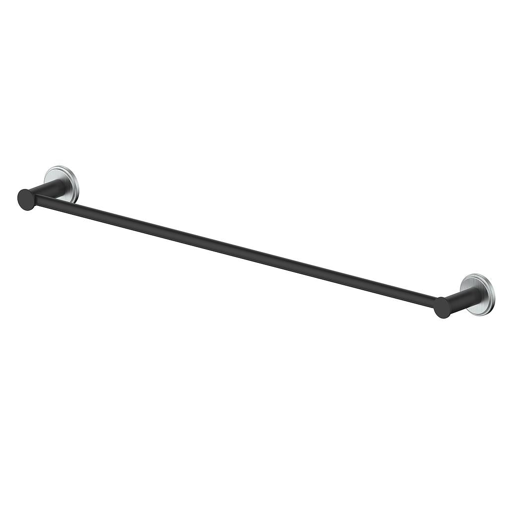 Vogt Zehn 24" Single Towel Bar - Stainless Steel/Matte Black