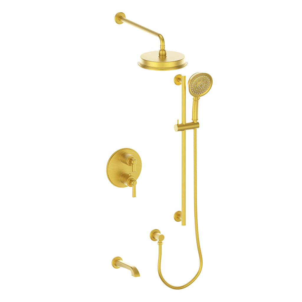Vogt Zehn 3-Way TH Shower Kit - Lever Handle (Z1) / Brushed Gold