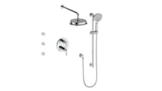 Vogt Zehn 3-Way TH Shower Kit with Body Jets - Lever Handle (Z1) / Chrome