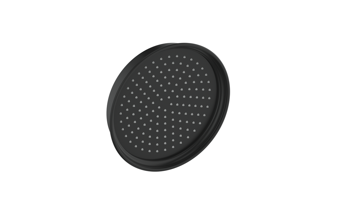 Vogt Zehn 8" Brass Shower Head - Matte Black