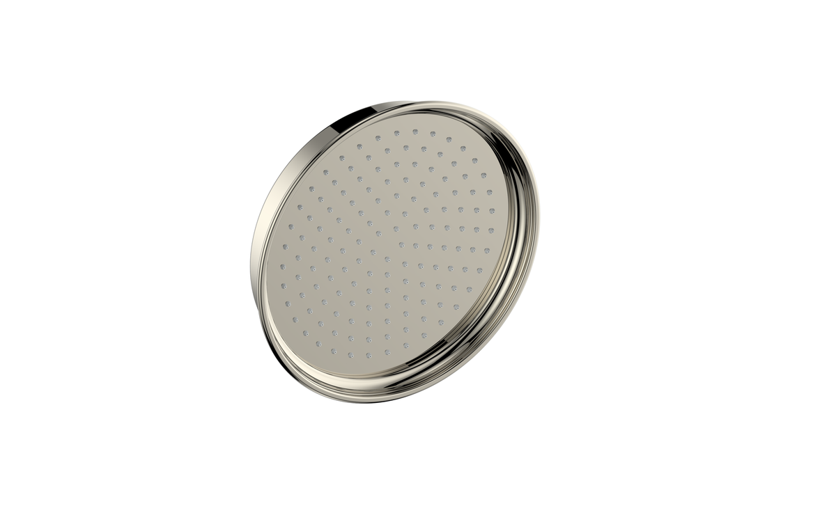 Vogt Zehn 8" Brass Shower Head - Polished Nickel