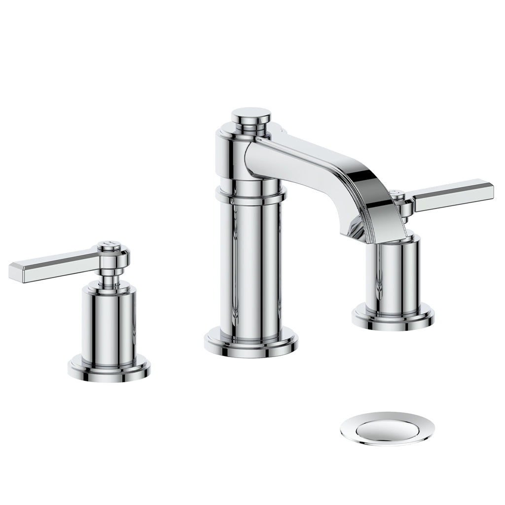 Vogt Zehn 8" C.C. Lavatory Faucet with Pop-up Drain - Lever Handle (Z1) / Chrome