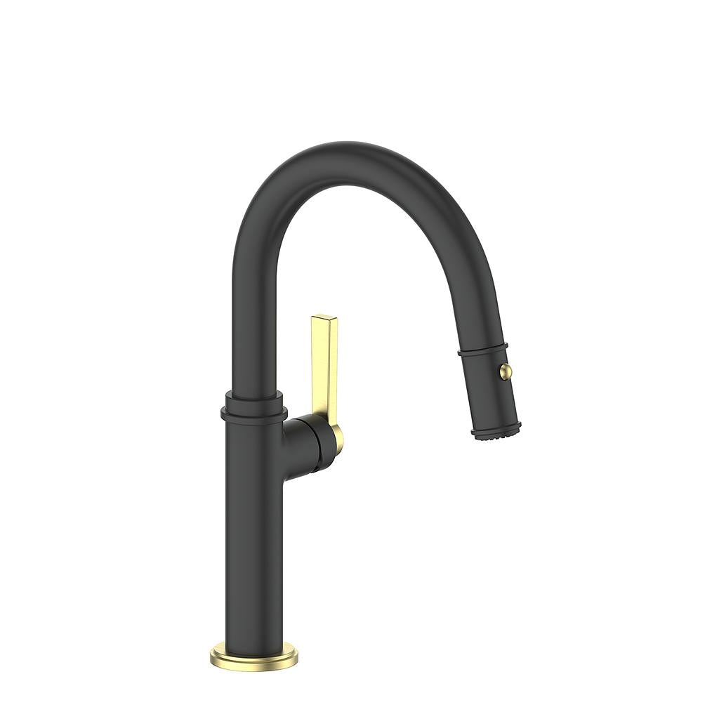 Vogt Zehn Bar Faucet - Brushed Gold/Matte Black