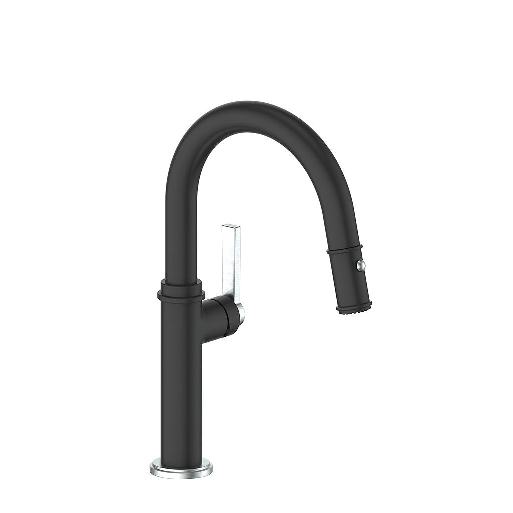 Vogt Zehn Bar Faucet - Stainless Steel/Matte Black