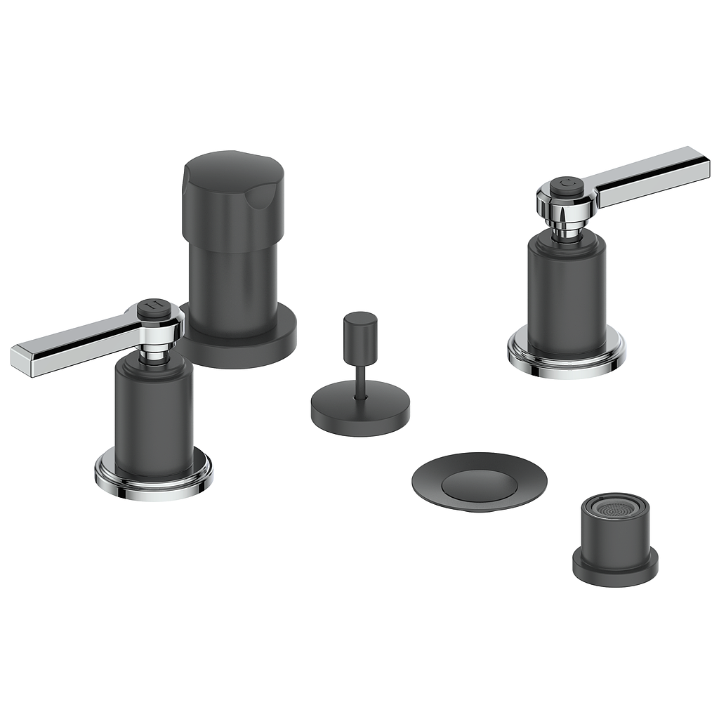 Vogt Zehn Bidet - Lever Handle (Z1) / Chrome/Matte Black