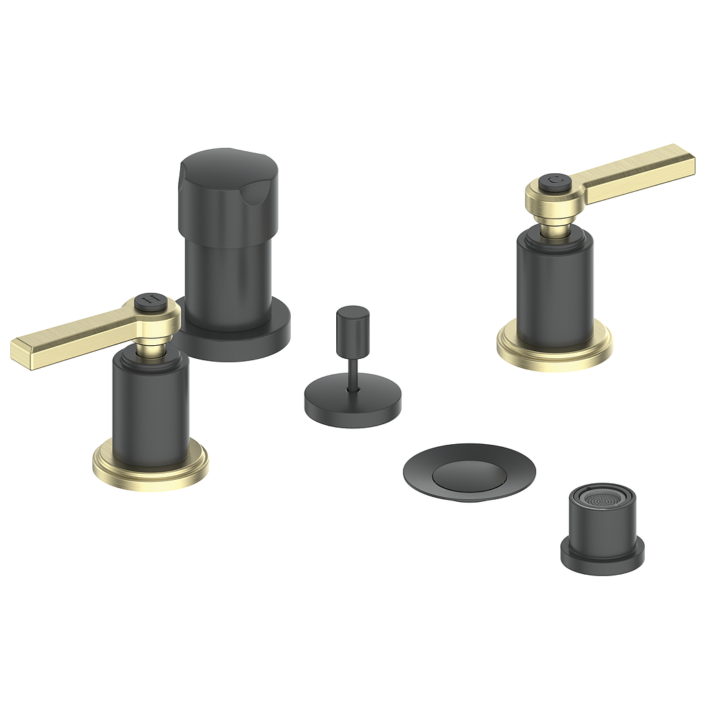 Vogt Zehn Bidet - Lever Handle (Z1) / Brushed Gold/Matte Black