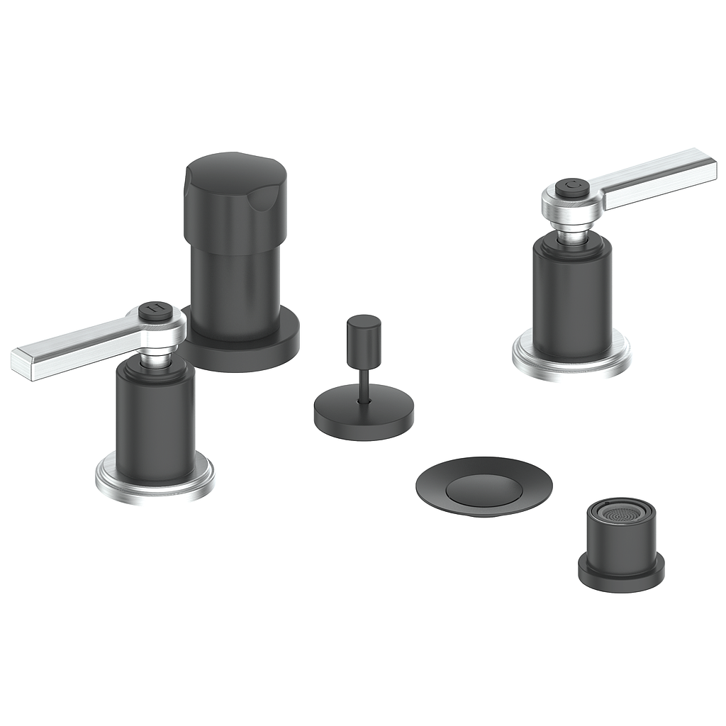 Vogt Zehn Bidet - Lever Handle (Z1) / Stainless Steel/Matte Black