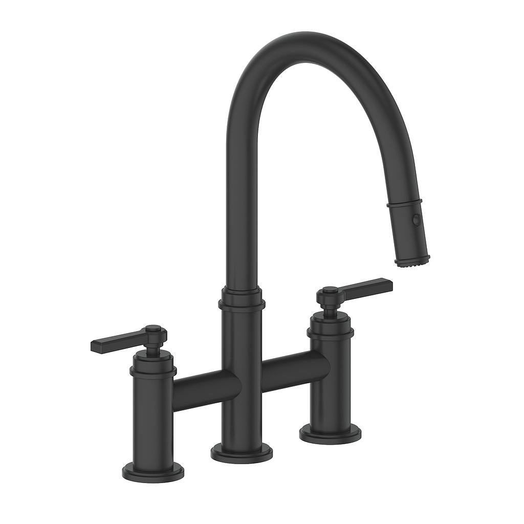 Vogt Zehn Bridge Kitchen Faucet - Lever Handle (Z1) / Matte Black