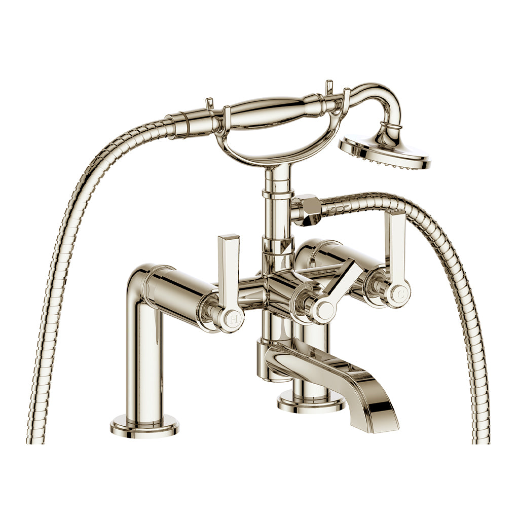Vogt Zehn Deck Mount Tub Filler - Lever Handle (Z1) / Polished Nickel