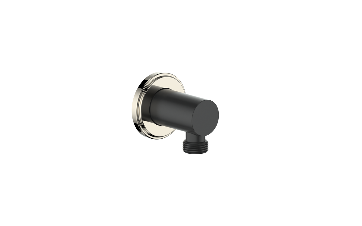 Vogt Zehn Elbow Connector - Polished Nickel/Matte Black