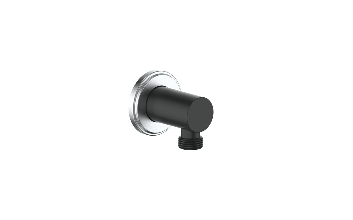 Vogt Zehn Elbow Connector - Stainless Steel/Matte Black