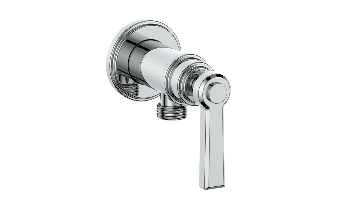 Vogt Zehn Elbow Connector with Shut-Off - Lever Handle (Z1) / Chrome