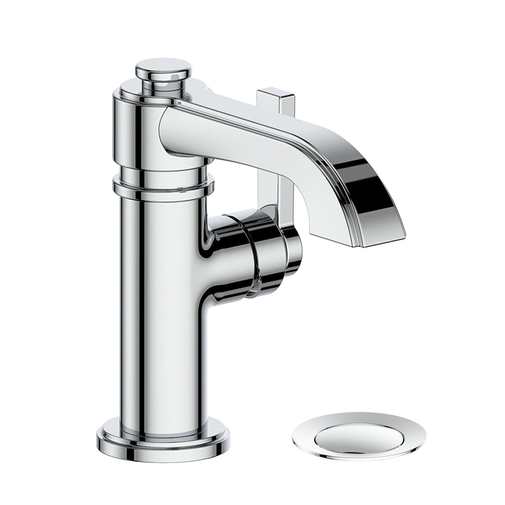 Vogt Zehn Lavatory Faucet with Pop-up Drain - Chrome
