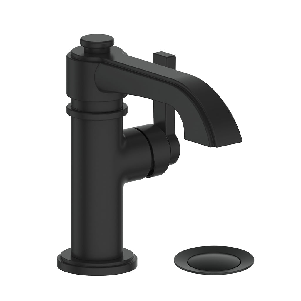 Vogt Zehn Lavatory Faucet with Pop-up Drain - Matte Black