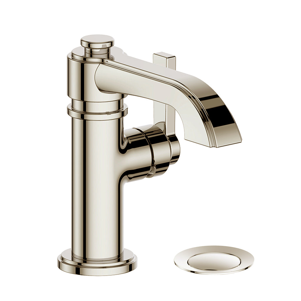 Vogt Zehn Lavatory Faucet with Pop-up Drain - Polished Nickel