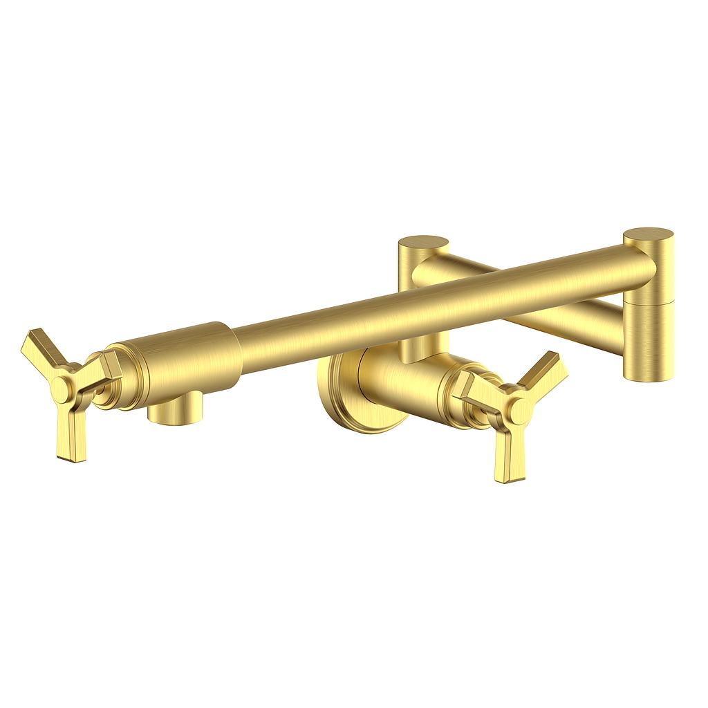 Vogt Zehn Pot Filler - 3-Spoke Handle (Z3) / Brushed Gold