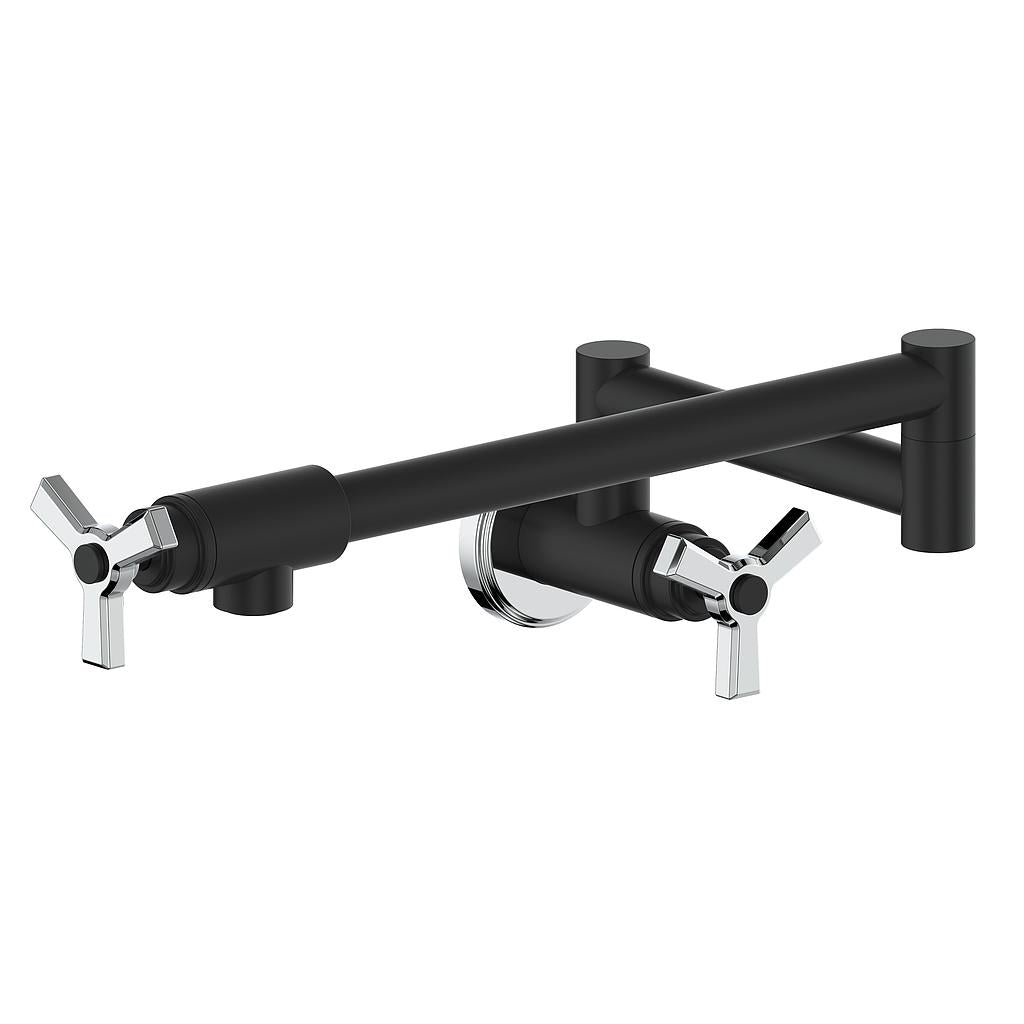 Vogt Zehn Pot Filler - 3-Spoke Handle (Z3) / Chrome/Matte Black