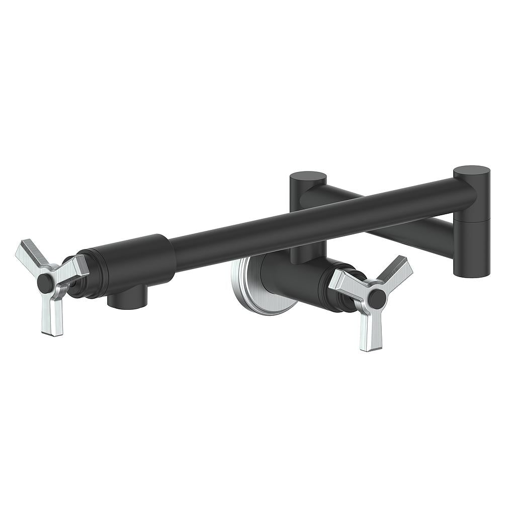 Vogt Zehn Pot Filler - 3-Spoke Handle (Z3) / Stainless Steel/Matte Black
