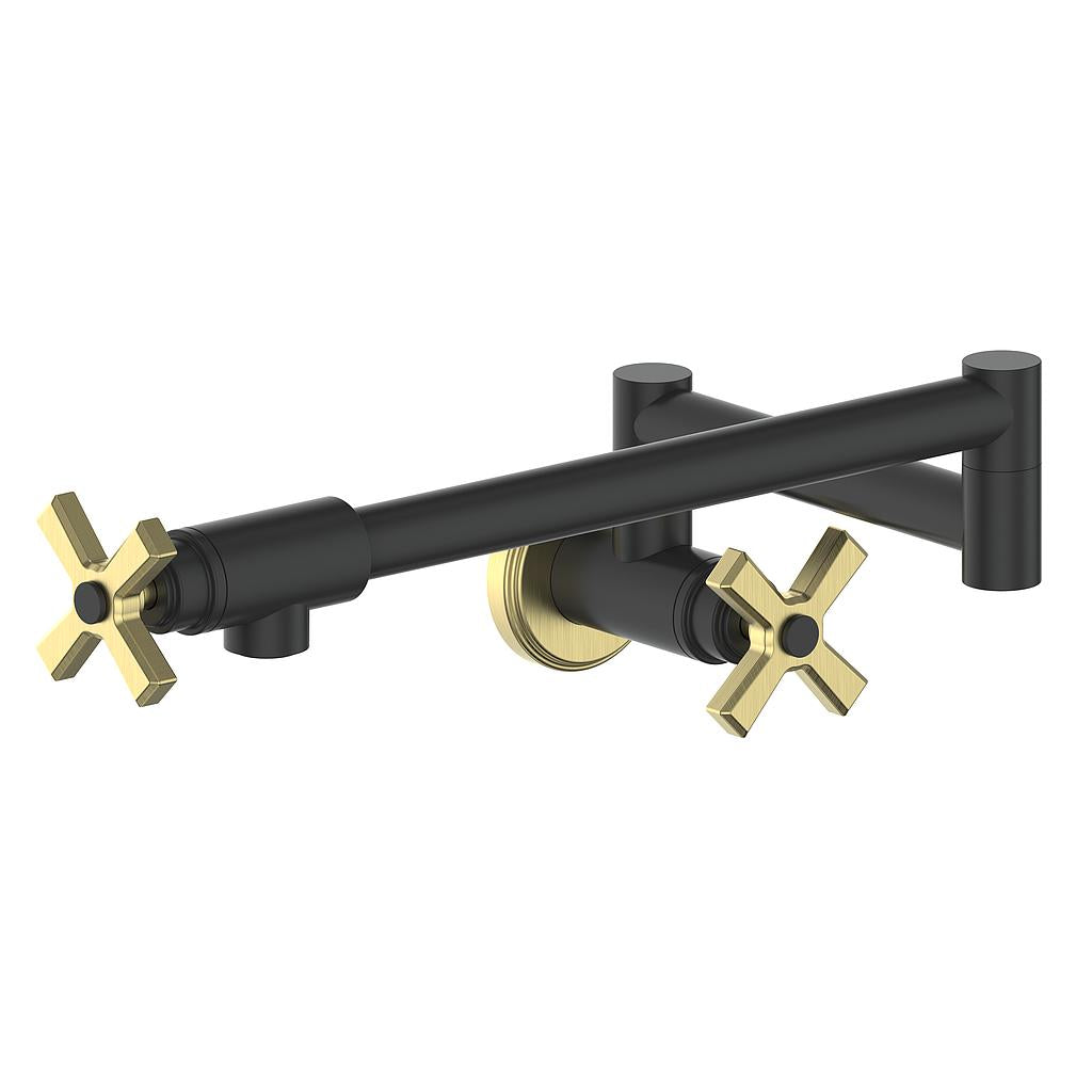 Vogt Zehn Pot Filler - 4-Spoke Handle (Z4) / Brushed Gold/Matte Black