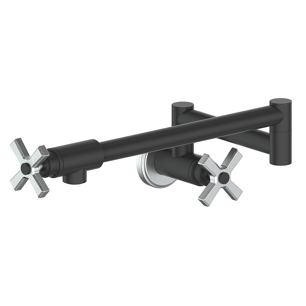 Vogt Zehn Pot Filler - 4-Spoke Handle (Z4) / Stainless Steel/Matte Black