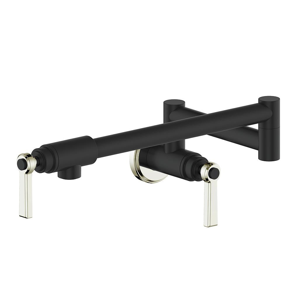 Vogt Zehn Pot Filler - Lever Handle (Z1) / Polished Nickel/Matte Black