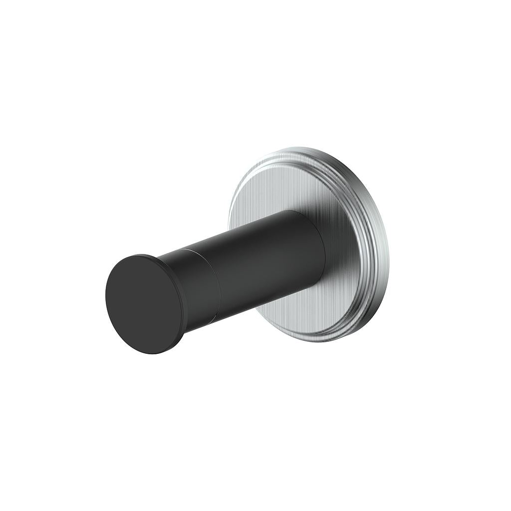 Vogt Zehn Robe Hook - Stainless Steel/Matte Black