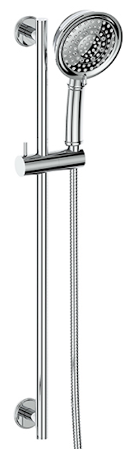 Vogt Zehn Sliding Shower Bar with Hand Shower - Chrome
